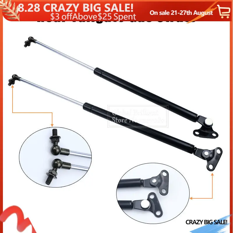 

2x Car Rear Truck Tailgate Tail Gate Gas Struts Shock Lift Supports Bars Steel For Toyota Land Cruiser 100 Lexus LX470 1998-2007