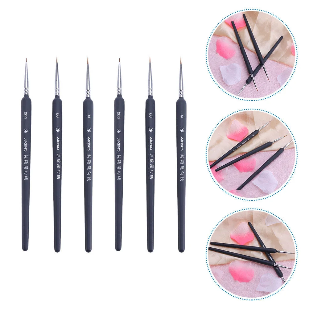 

Brushes Brush Painting Detail Miniature Oil Fine Acrylic Watercolor Model Artist Set Thin Nail Drawing Micro Pen Detailing Tiny