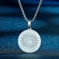 todorova trendy stainless steel ancient greek god of the sun helios pendant necklace for men women amulet mythology jewelry gift