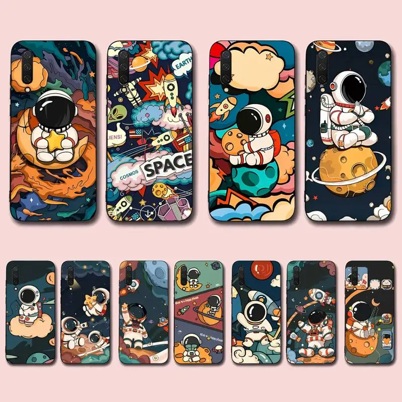 

Cute Star Astronaut Phone Case for Xiaomi mi 5 6 8 9 10 lite pro SE Mix 2s 3 F1 Max2 3