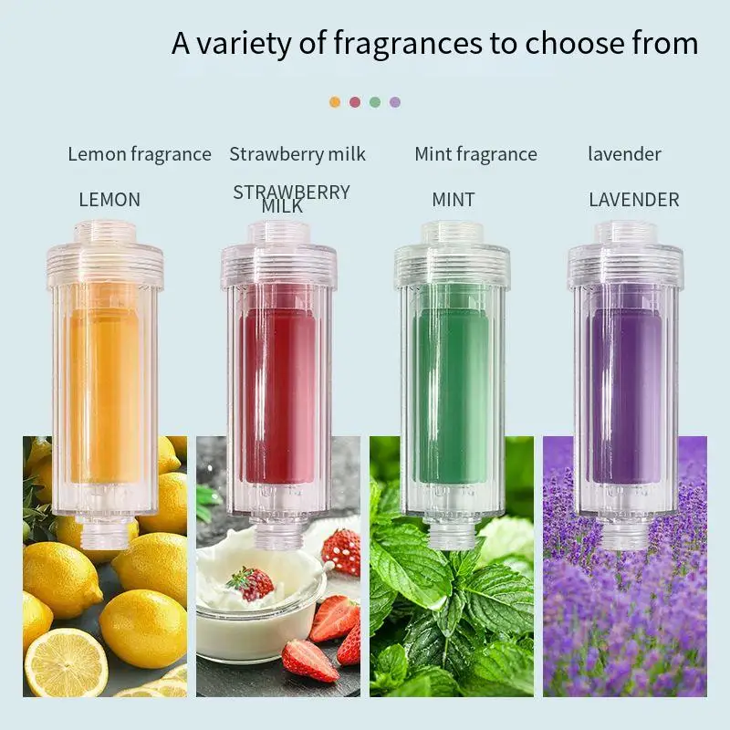 

Фильтр для душевой лейки с витамином C, смягчение воды, удаление холерина, Универсальный фильтр для воды для волос, аромат