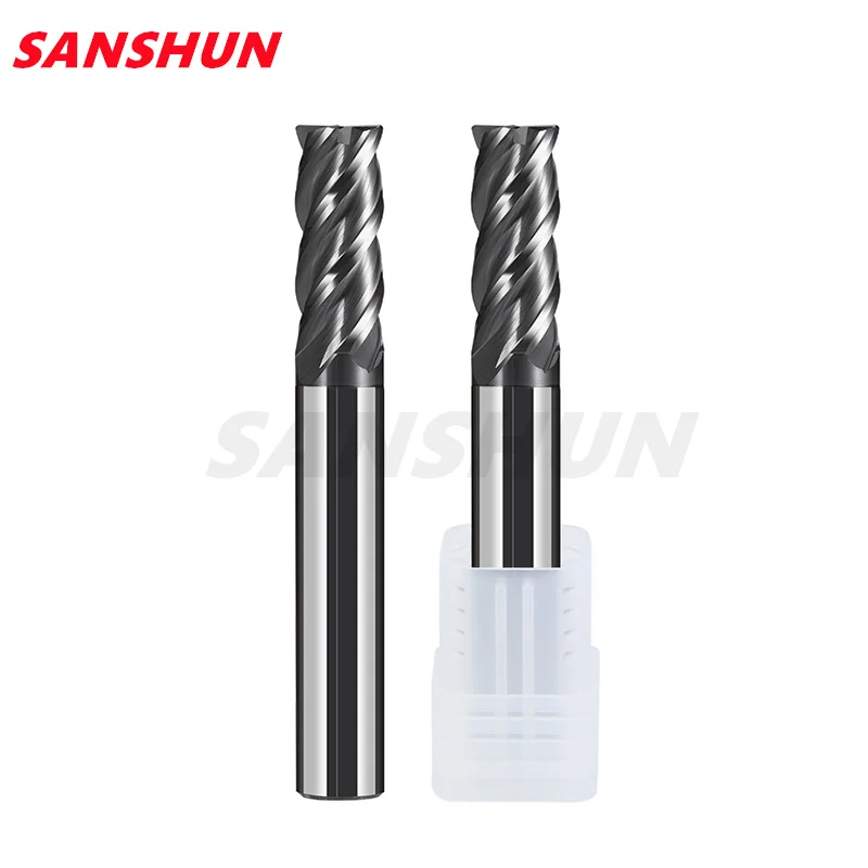 

HRC70 4 Flutes CNC Corner Radius End Mill R Bullnose R0.5 R1 Surface Machining Metal Router Tool Tungsten Steel CARBID CUTTER