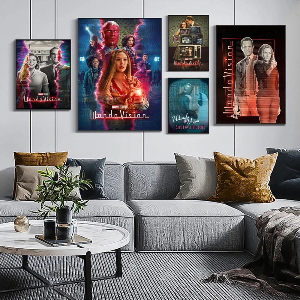 

Wall Art Wandavision TV Show Canvas Paintings Home Decor The Avengers Picture Marvel Hd Print Modern Poster For Bedroom No Frame