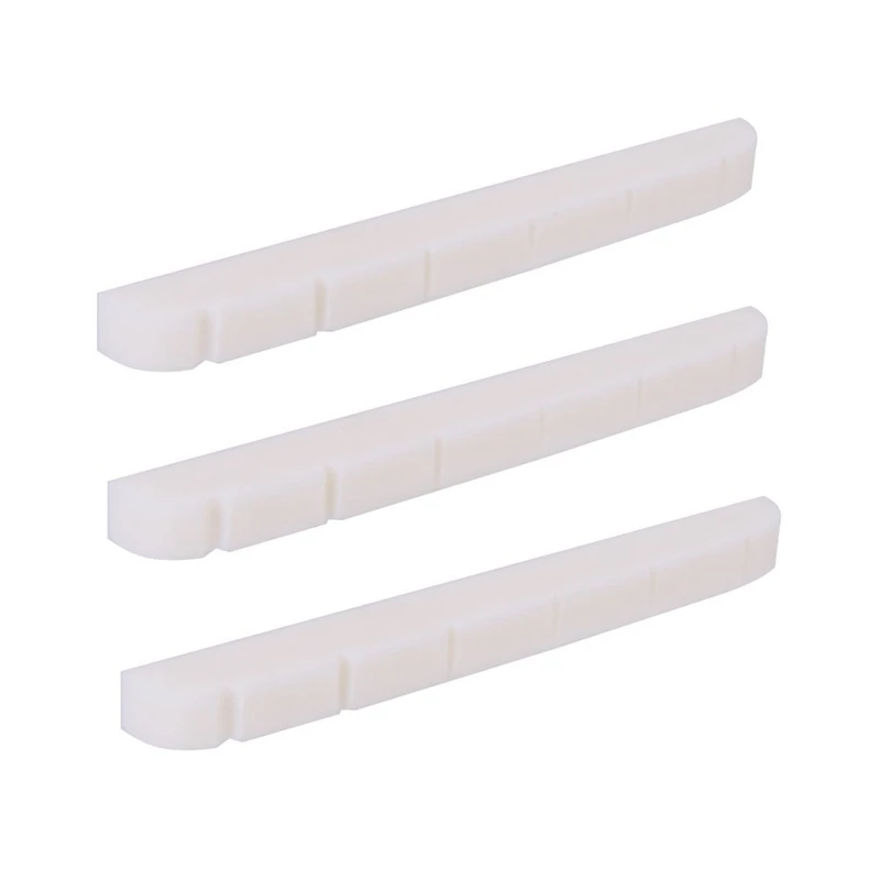 3Pcs 42Mm Bone Nut For Electric Guitar Tele