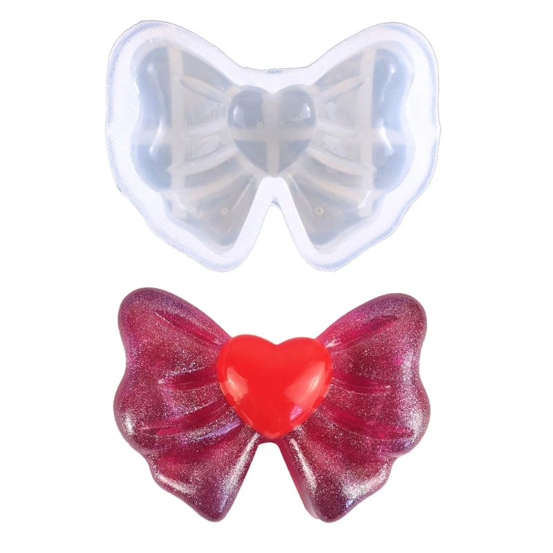 

DIY Epoxy Three-dimensional Love Bowknot Ornament Silicone Mold Jewelry Making