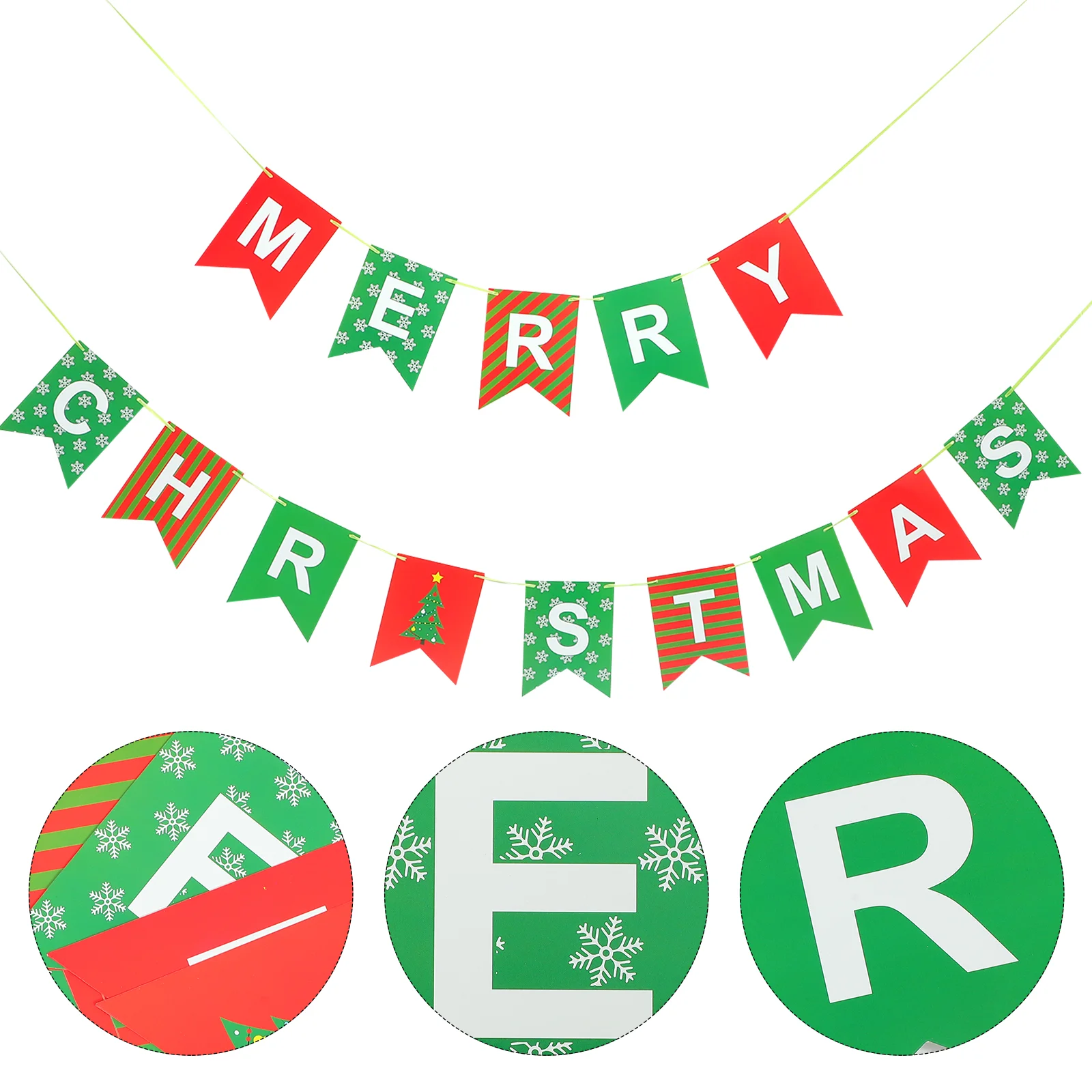 

Christmas Banner Sign Merry Photodecor Party Snowflakes Props Outdoor Decoration Flag Hanging Porch Welcome Door Indoor