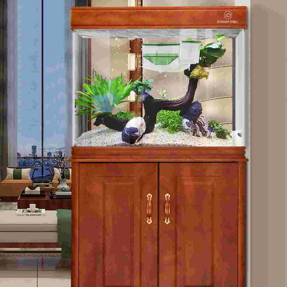 Fish Incubator Aquarium for Maternity Hatchery Aquariums &amp Bowls Tank Guppy Filters Feeder Sponge Decorate Aqaurium Paridera