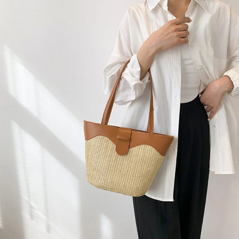 Новая трендовая женская сумка, женская сумка на плечо, женская дизайнерская сумка, вместительная Повседневная Сумка-тоут, женские пляжные сумки