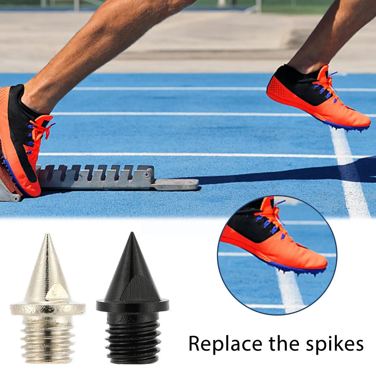 

7mm Sport Replacement Spikes Track And Country Spikes With Spike Wrench For Sports Short Running Shoes A7e7