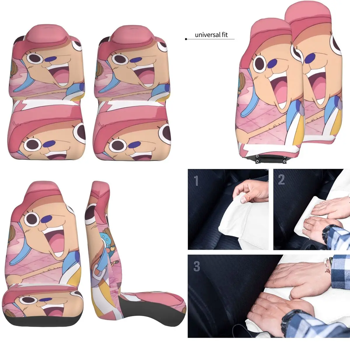 Универсальные чехлы на сиденья автомобиля One Piece Reindeer Doctor Tony Tony Chopper, всесезонные, из полиэстера, для охоты, AUTOYOUTH (art.: 3920d9151ffd5) - 3920d9151ffd5