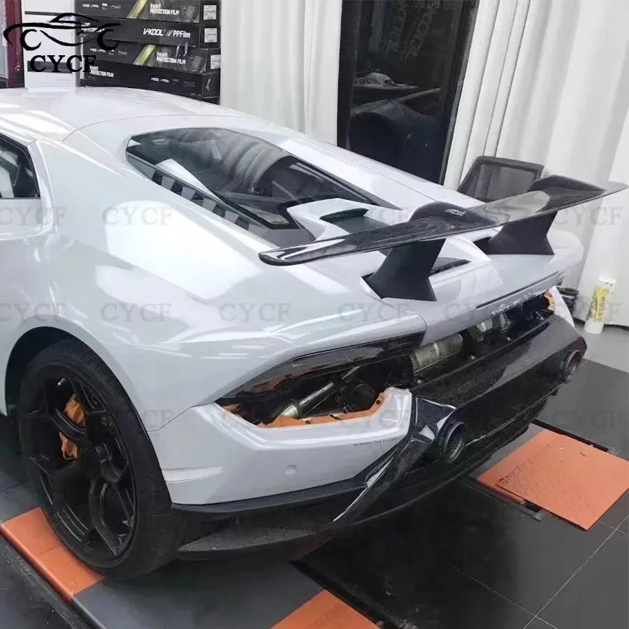 Для Lamborghini LP 580 610 заднее крыло из углеродного волокна задняя крышка спойлер