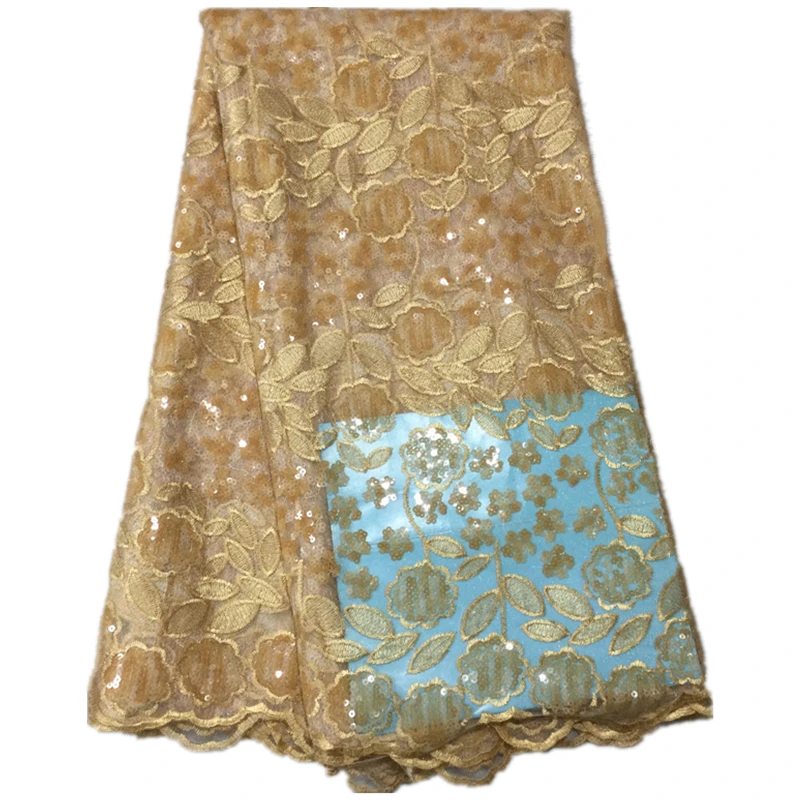 

gold french lace fabric beaded nigerian lace fabric 2018 high quality lace with stones latest african rose lace fabric