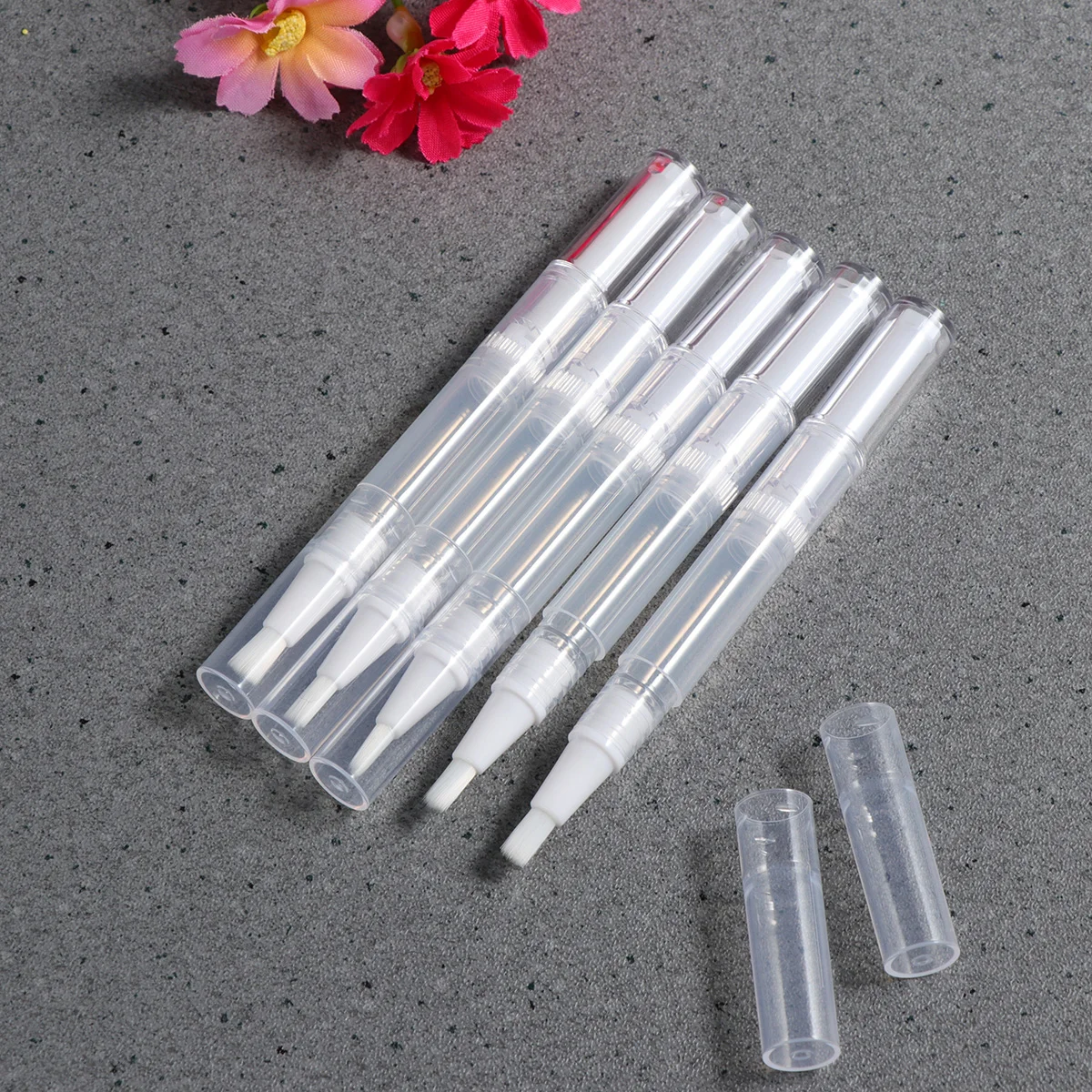 

3ml Nail Oil Pen Eyelash Growth Liquid Cosmetic Empty Transparent Container Applicators Tube with Brush Tip