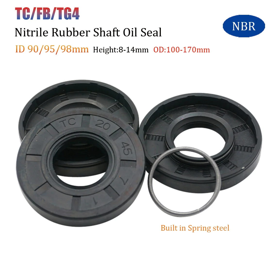 Сальник вала из нитриловой резины ID 90/95/98 мм