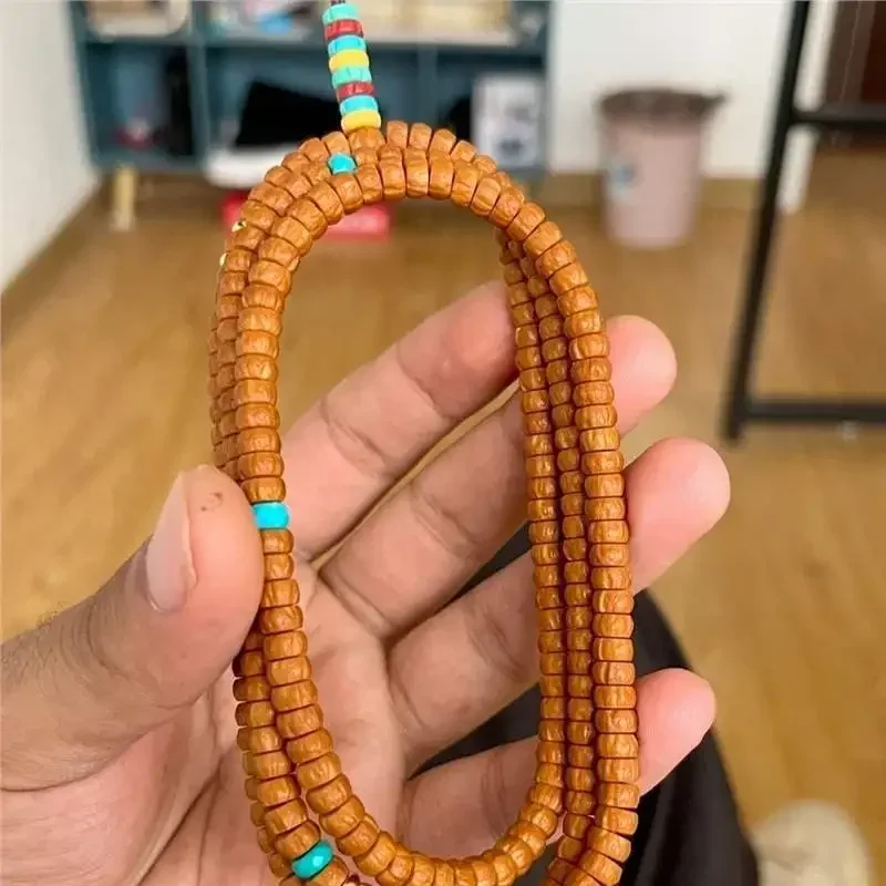 Популярный Тибетский браслет Zhenbaixiang Seed 108 таблеток Cacumen Platycladi Bodhi красная кожа шея