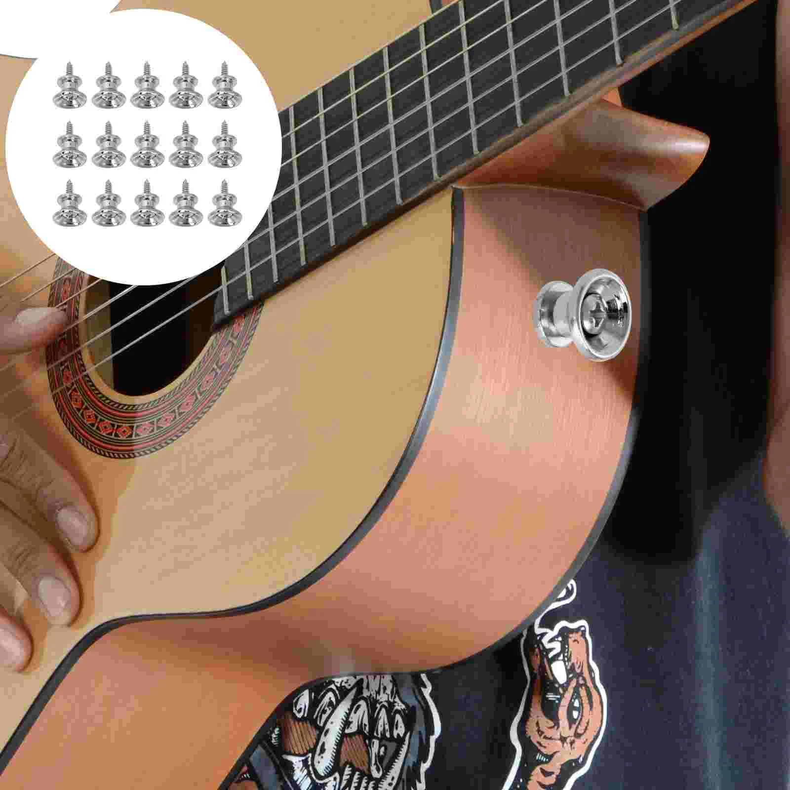 

Guitar Strap Lock Buttons Locks Metal Ukulele Retainers Electric Skid Anti Belt Safetyacousticaccessories