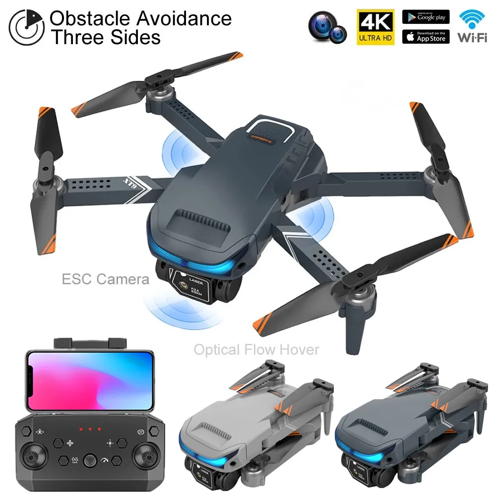 

New Professional Mini Drone 4K XT9 HD Dual Camera Quadcopter 360 Obstacle Avoidance Optical Flow WIFI FPV RC Helicopter Toy Gift