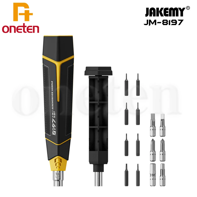Набор прецизионных отверток JAKEMY JM-8197 с 14 сверлами высокой твердости для