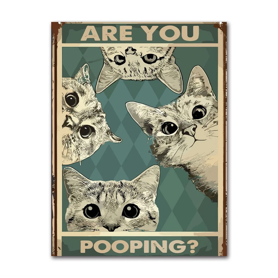 Винтажный постер с животными для дома AliPaint