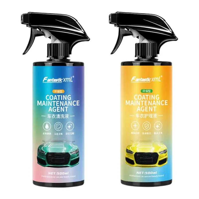 

500ml Car Coating Quick Detail Spray-Extend Protection Flexible Vehicle Paint Polish Spray Auto Cleaner Spray Accessories