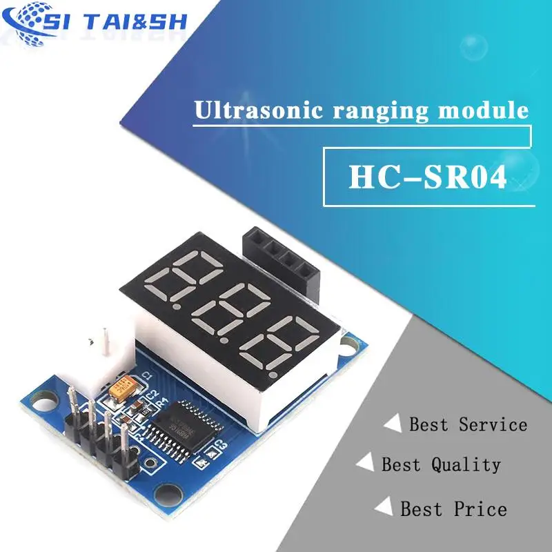 Модуль ультразвукового измерения расстояния HC-SR04 тестовая версия