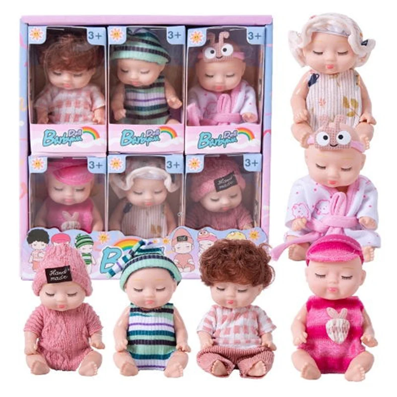 Мини-куклы реборн набор из 6/8 реалистичных и милых силиконовых кукол Baby Alive с