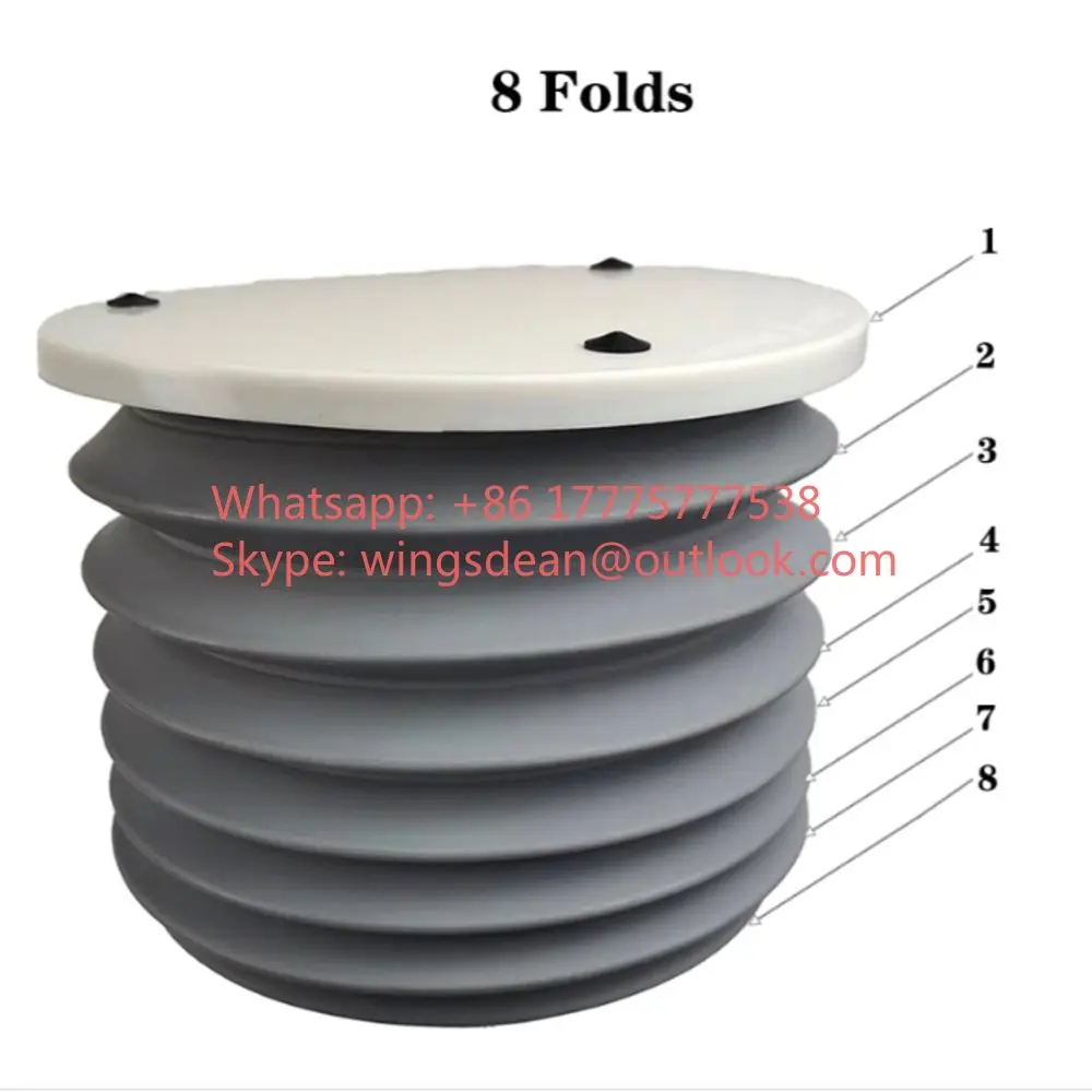 Анестезиологический сильфон без латекса серый диаметр 145 мм 8 складок для Омады