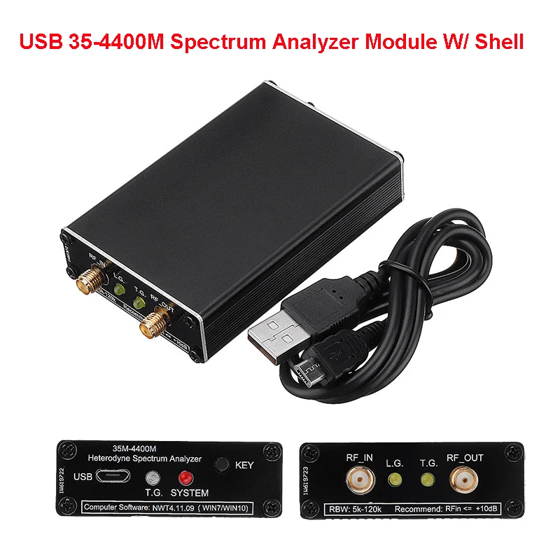 

Анализатор спектра USB LTDZ, 35-4400 м, модуль источника отслеживания сигнала, инструмент для анализа частоты и доменов с оболочкой