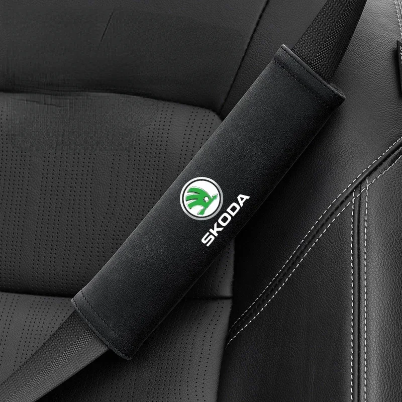 

2 шт. 21 см автомобильный ремень безопасности, защита плечевого ремня для Skoda Octavia A7 Tour RS Rapid Kodiaq Superb Kamiq Yeti Karoq, аксессуары