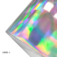 wholesale holographic silver and tpu film for h bag shoes texitle labels