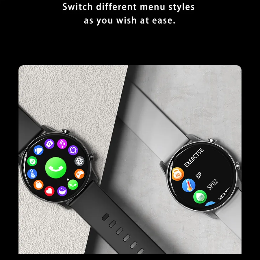 Smartwatch Sport Women Men Call Bluetooth 280mA Battery IP68 Waterproof  Heart Rate Tracker Ladies Smart Watch Call Android IOS