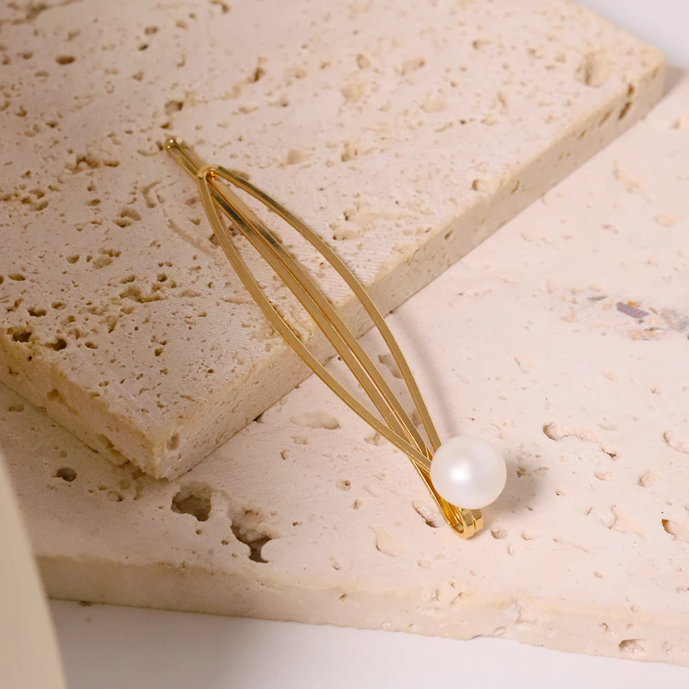 Аксессуары для волос GLSEEVO из натурального пресноводного жемчуга в стиле ретро