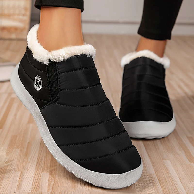 

Men Boots Snow Plush Mens Shoes Hiking Men's Winter Boots Warm Fur Men Shoe Waterproof Men's Shoes Plus Size Footwear Work Boots