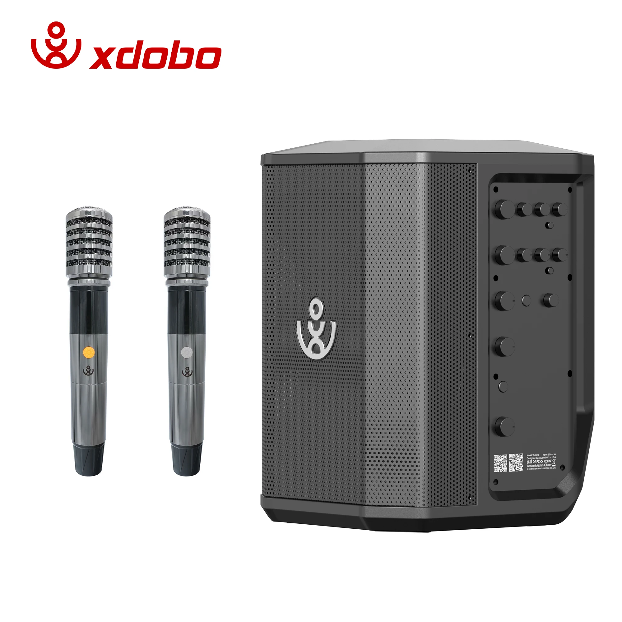 Фото Xdobo Sinoband Audio Wukong 300 Ватт, полнодиапазонная домашняя караоке-система, портативная профессиональная аудиосистема, уличная компьютерная колонка №1