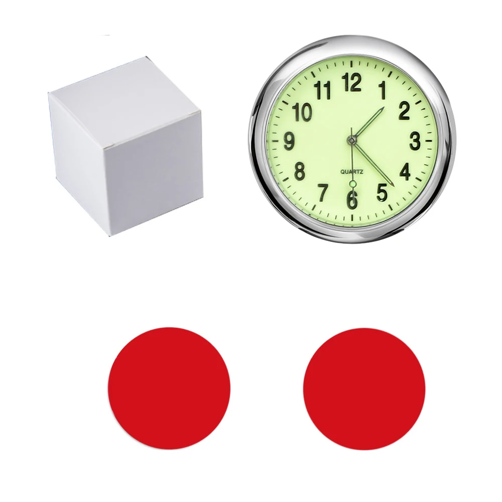 

Мини-модные светящиеся автомобильные часы, автомобильные внутренние цифровые часы, механические кварцевые часы, авто орнамент, аксессуары