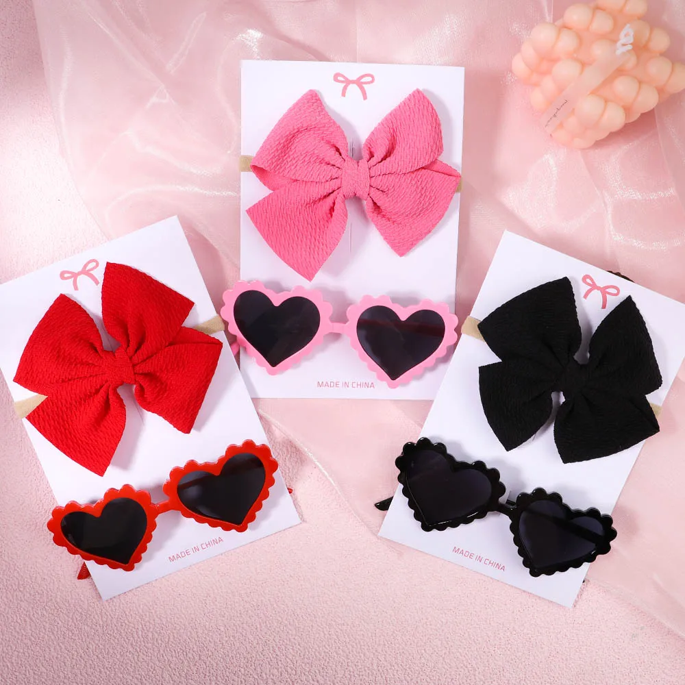 Ultraviolet-proof Heart Glasses Kids Hair Accessories