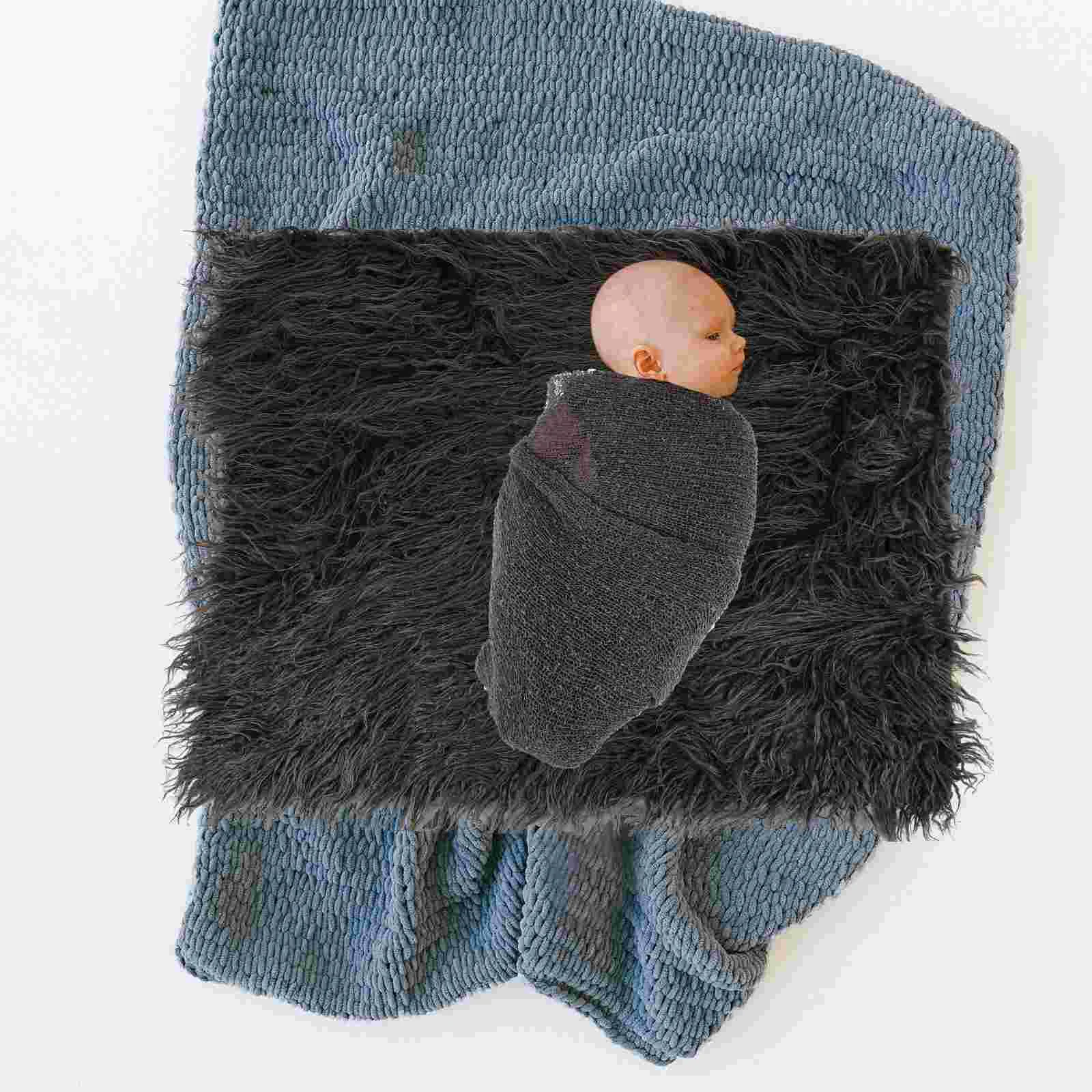 

1 Set Newborn Photography Swaddle Wrap Headband Blanket Baby Infant Photo Props