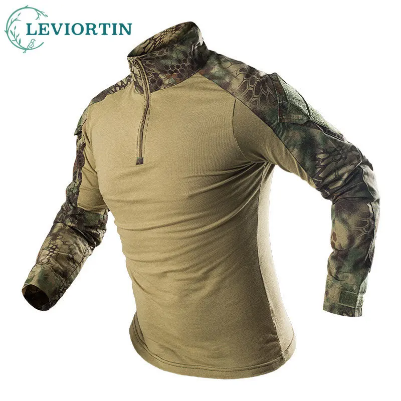 Army Tactical Shirt Man Shirt Military Combat Shirt Long Sleeve Shirt Men Hunting Cothes Camouflage Shirts Paintball T Shirts