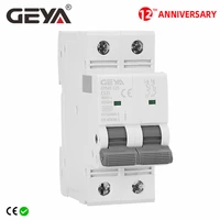 free shipping geya gym9 double phase mini circuit breaker dp mcb ture cureent of 80a 100a 125a 2p width 35 6mm 400v 6ka