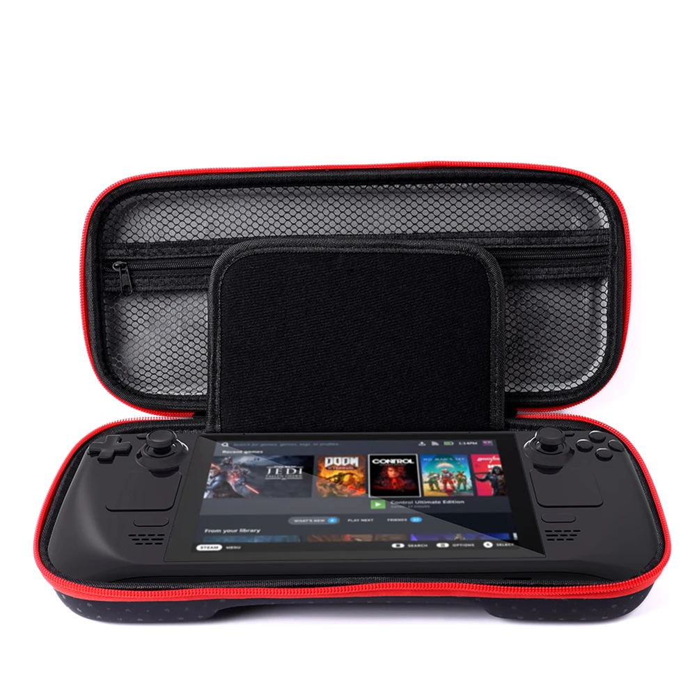 

For Steam Deck Handbag Case Hard EVA Anti-drop Belt Sandwich Storage Bag