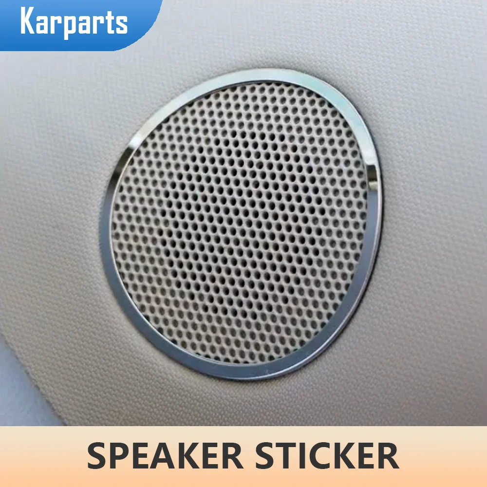 

2Pcs Stainless Steel Car A Pillar Speaker Circle Trim Cover Decoration Sticker for Chevrolet Chevy Malibu 2012-2015 Accessories