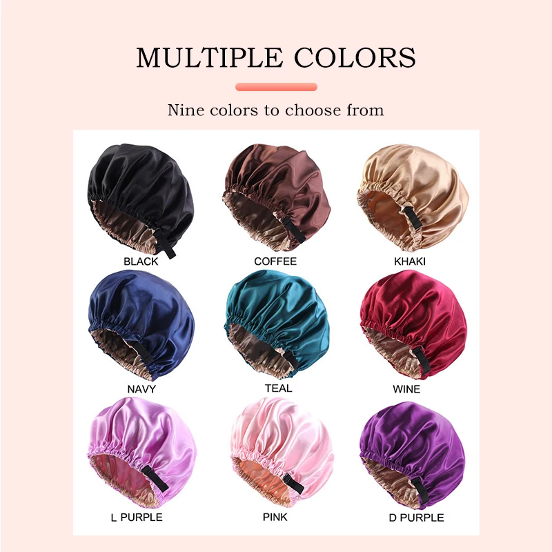 

Шапочка для волос атласная Женская, невидимая круглая Уход за волосами из искусственного шелка, регулируемая, шелковистая, 1 шт.