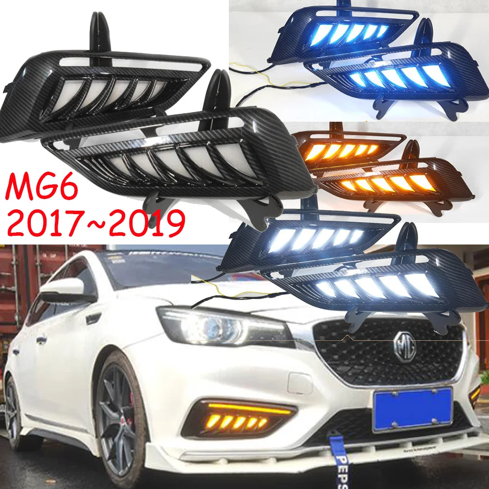 

Автомобильные фары на бампер MG 6 MG6, дневсветильник 2017 2018 Y, автомобильные аксессуары, светодиодный дневной свет DRL для MG6, противотуманные фар...