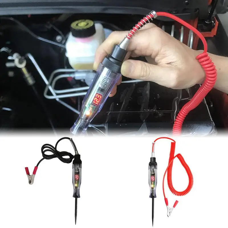 

Auto Voltage Detector Pen Battery Voltage Tester Car Truck Voltage Circuit Tester Accurate Reliable Portable Compact Easy To Use