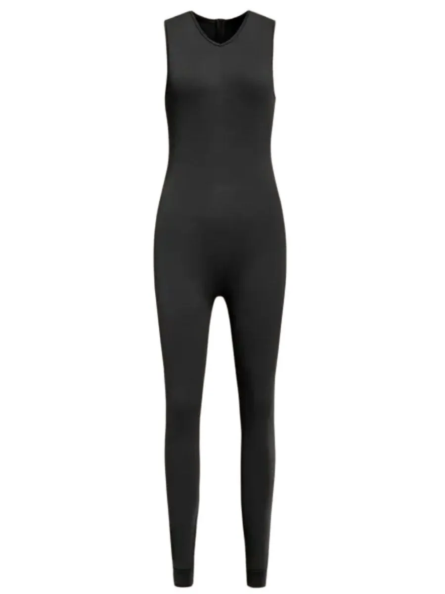 LW sleeveless Jumpsuit Women 2023 One-Pieces Casual Round Neck Basic Sleeveless Round Neck Skinny Streetwear Female Outfits