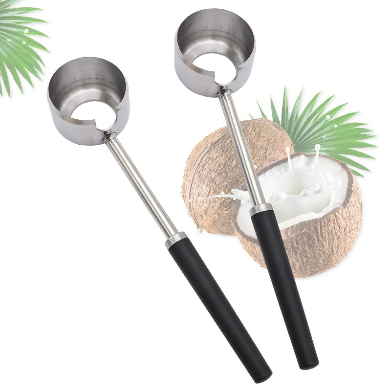 Ручной кокосовый инструмент из нержавеющей стали магазин фруктов зеленый