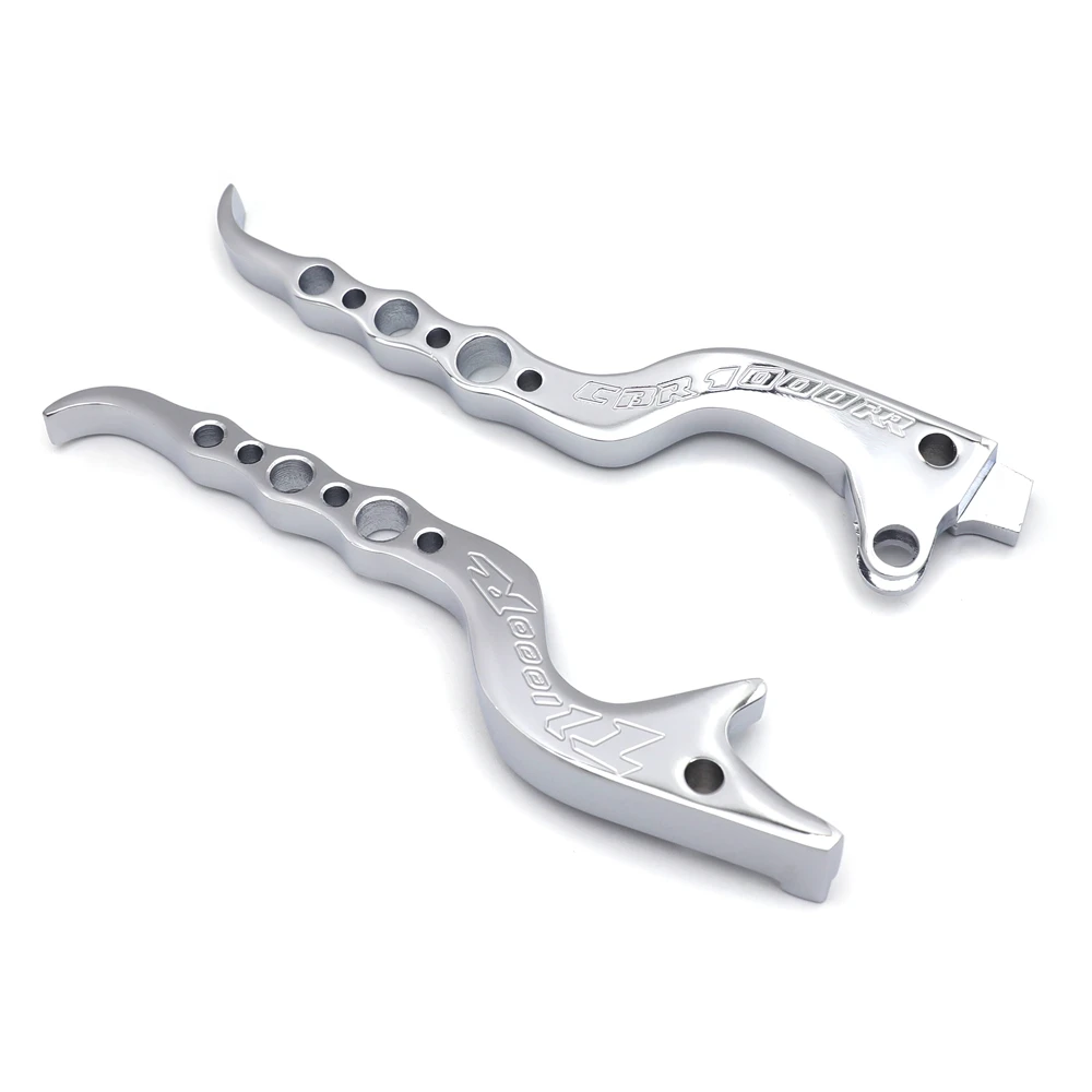 Black Hand Brake Clutch Levers Billet Aluminum For 1986-2012 Suzuki Tl1000r Chromed