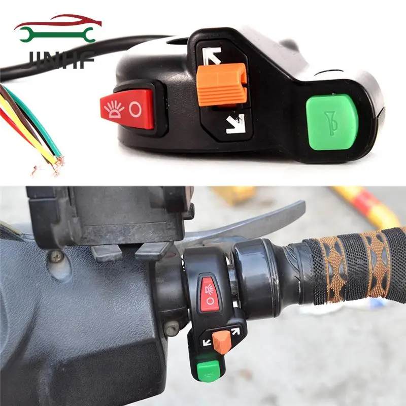 

Motorcycle Scooter 7/8" Handlebar Horn Turn Signals Lights Controller Switch motorcycle modified parts handlebar switch