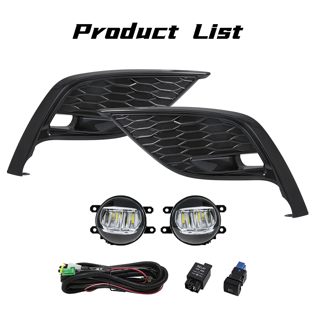 

Фонари противотуманные для Toyota Camry SE XSE 2021 2022 2023 2024 DRL, дневные ходовые огни, Автомобильные противотуманные фары, водонепроницаемые Автомобильные фары 12 В