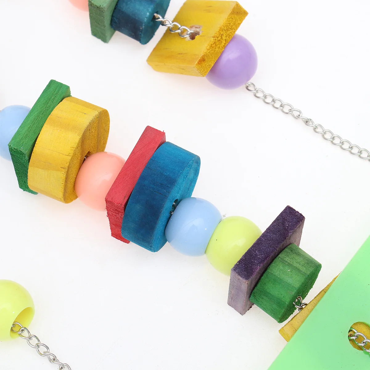 

Funny Bird Playing Educational Block Bell Creative Bird Cage Accessory (Random Color)